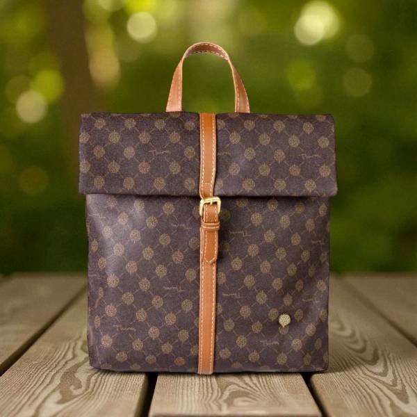 THIROS Τσάντα πλάτης με καπάκι Olivi0a 30-5051- TOTAL BROWN