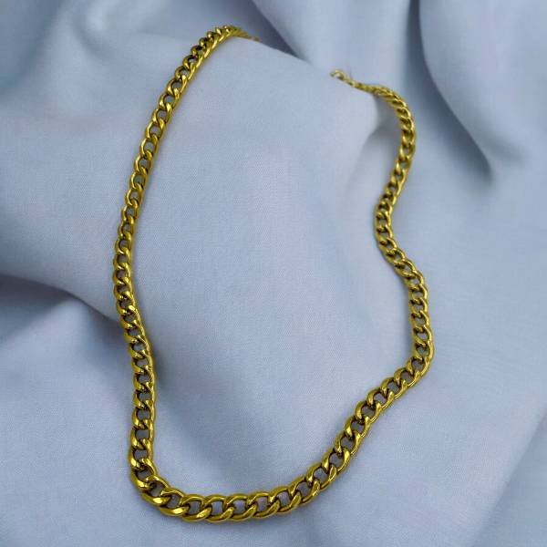 Αλυσίδα για το λαιμό από ανοξείδωτο ατσάλι χρώμα χρυσό-K-704