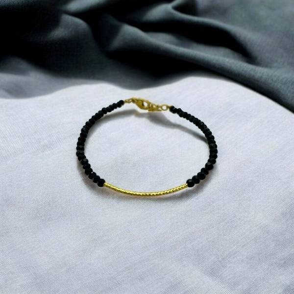 Χειροποίητο Βραχιόλι από ανοξείδωτο ατσάλι με πέτρες αιματίτη-BR-πατρα