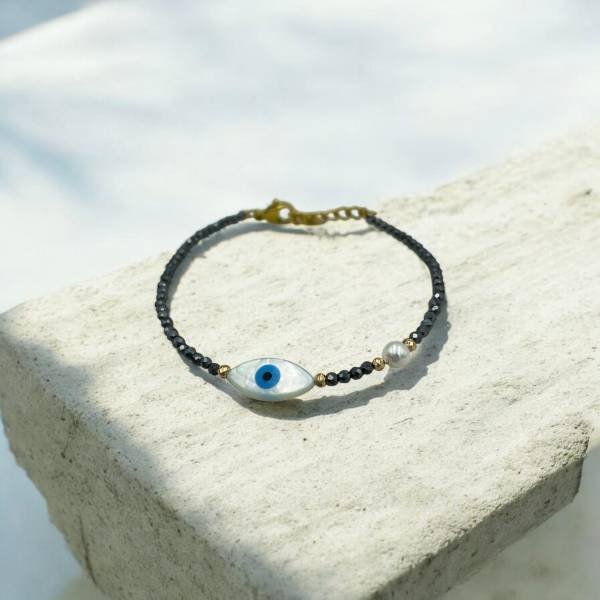 Χειροποίητο Βραχιόλι από ανοξείδωτο ατσάλι με πέτρες αιματίτη-BR-πατρα