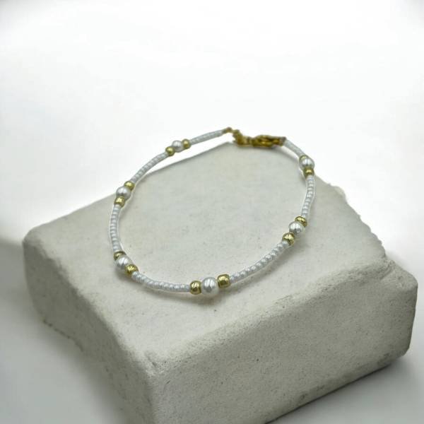 Χειροποίητο Βραχιόλι από ανοξείδωτο ατσάλι με πέτρες αιματίτη-BR-