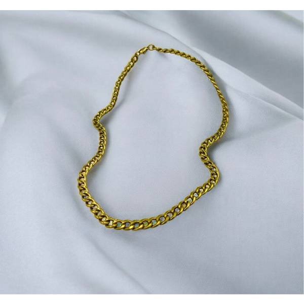 Αλυσίδα για το λαιμό από ανοξείδωτο ατσάλι χρώμα χρυσό-