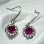 Σκουλαρίκια Σετ 3 ζευγάρια από Ανοξείδωτο ατσάλι με ζιργκον χρώμα ασημί-SK-763 - Image 4