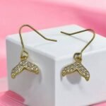 Σκουλαρίκια Σετ 3 ζευγάρια από Ανοξείδωτο ατσάλι με ζιργκον χρώμα χρυσό-SK-764 - Image 2