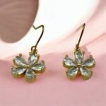 Σκουλαρίκια Σετ 3 ζευγάρια από Ανοξείδωτο ατσάλι με ζιργκον χρώμα χρυσό-SK-764 - Image 4