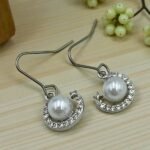 Σκουλαρίκια Σετ 3 ζευγάρια από Ανοξείδωτο ατσάλι με ζιργκον χρώμα ασημί-SK-765 - Image 2