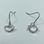 Σκουλαρίκια Σετ 3 ζευγάρια από Ανοξείδωτο ατσάλι με ζιργκον χρώμα ασημί-SK-765 - Image 3