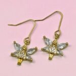 Σκουλαρίκια Σετ 3 ζευγάρια από Ανοξείδωτο ατσάλι με ζιργκον χρώμα χρυσό-SK-766 - Image 2