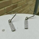 Σκουλαρίκια Σετ 3 ζευγάρια από Ανοξείδωτο ατσάλι με ζιργκον χρώμα ασημί-SK-767 - Image 2