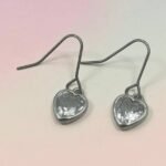 Σκουλαρίκια Σετ 3 ζευγάρια από Ανοξείδωτο ατσάλι με ζιργκον χρώμα ασημί-SK-767 - Image 4