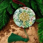 Κρεμαστό χειροποίητο Γούρι 45cm με μεγαλο πλεξιγκλας και ξύλο-G-