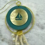 Κρεμαστό χειροποίητο Γούρι 55cm με πλεξιγκλας και ξύλο-G-1058 - Image 2