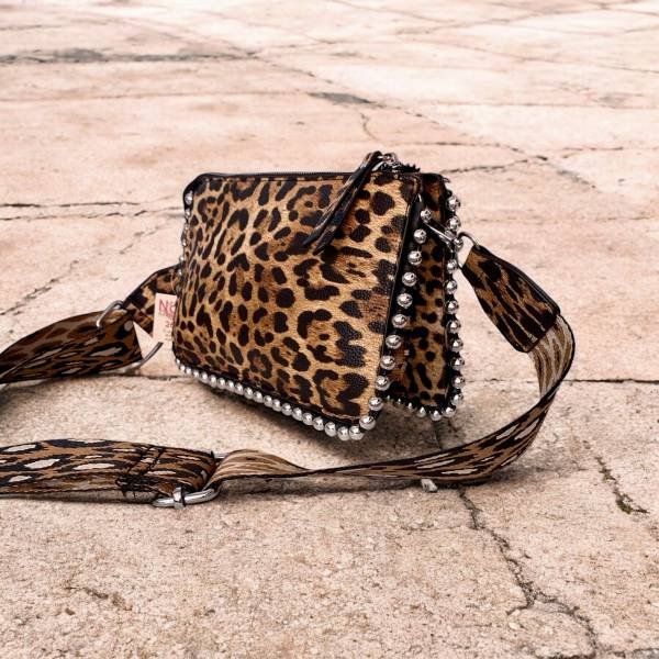 Τσαντάκι χιαστί με τρούκς animalprint-TS-1196