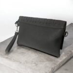 Τσαντάκι φάκελος με δυο λουριά χρώμα Γκρί σκούρο-TS-1198 - Image 2