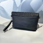 Τσαντάκι φάκελος με δυο λουριά χρώμα Μπλέ σκούρο-TS-1198 - Image 2