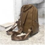 Σακίδιο πλάτης με γούνα χρώμα μπεζ/καφε-TS-1199 - Image 2