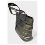 Τσάντα ώμου Γκρί μεταλλιζέ puffer-TS-1202 - Image 2