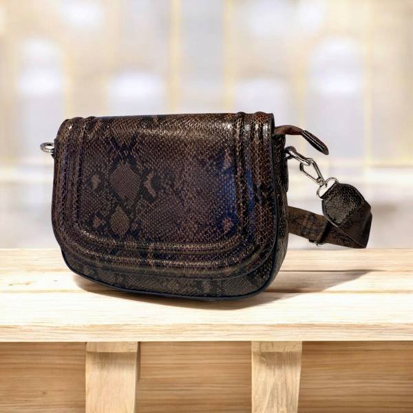 Τσαντάκι χιαστί animalprint Φίδι-TS-