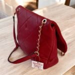 Τσάντα καπιτονέ ώμου και χιαστί χρώμα Μπορντό-TS-1213 - Image 2