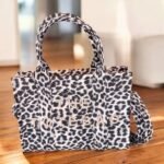 Τσάντα χειρός και χιαστί animalprint-TS-