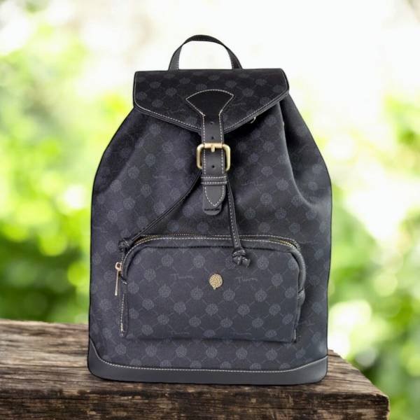 THIROS Σακίδιο Vintage Olivia 30-0221-TOTAL BLACK