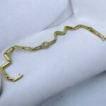 Κομψό Xuping βραχιόλι Επιχρυσωμένο 18Κ με ζιργκον χρώμα χρυσό-BR-480 - Image 2