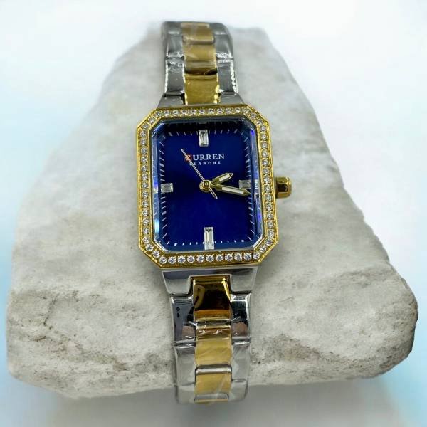 Γυναικείο Ρολόι Curren με ζιργκον,ατσάλινο μπρασελέ δίχρωμο ασημί/χρυσό-GR-