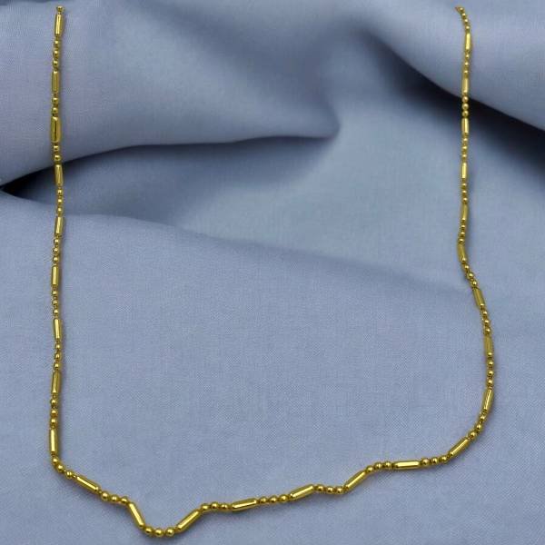 Αλυσίδα για το λαιμό από ανοξείδωτο ατσάλι χρώμα χρυσό-Κ-