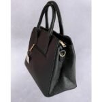 Τσάντα χειρός και χιαστί χρώμα Μαύρο-TS-1232 - Image 2