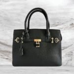 Τσάντα χειρός και χιαστί χρώμα Μαύρο-TS-