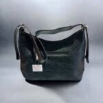 Τσάντα ώμου και χιαστί χρώμα Μαύρο-TS-1237 - Image 2