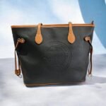 Ευρύχωρη μεγάλη τσάντα ώμου χρώμα Μαύρο-TS-1243