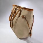 Ευρύχωρη μεγάλη τσάντα ώμου χρώμα Μπεζ-TS-1243 - Image 2