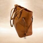 Ευρύχωρη μεγάλη τσάντα ώμου χρώμα Ταμπά-TS-1243 - Image 2