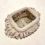 Χειροποίητη πλεκτή τσάντα Puffy χρώμα Εκρού-PL-116-599 - Image 2