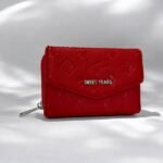 Γυναικείο πορτοφόλι δίχωρο χρώμα Κόκκινο-P-