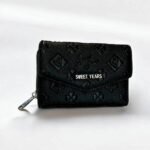 Γυναικείο πορτοφόλι δίχωρο χρώμα Μαύρο-P-