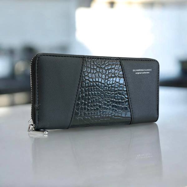 Γυναικείο πορτοφόλι χρώμα Μαύρο-P-