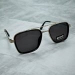 Unisex Γυαλιά Ηλίου Ασημί Σκελετός Μαύρος Φακός MAXAIR GL26803