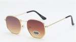 Unisex Γυαλιά Ηλίου Μεταλλικά Χρυσό/Καφέ GLS3390 - Image 2