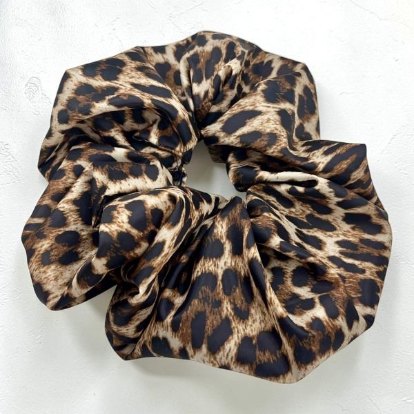 &Chi;&epsilon;&iota;&rho;&omicron;&pi;&omicron;ί&eta;&tau;&omicron; Scrunchie &Sigma;&omicron;ύ&rho;&alpha; &Mu;&alpha;&lambda;&lambda;&iota;ώ&nu; XXL 25 cm animalprint-LM-