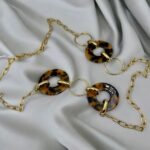 Μακρύ Ατσάλινο Κολιέ Animalprint ,Χρυσό-Κ-891 - Image 2
